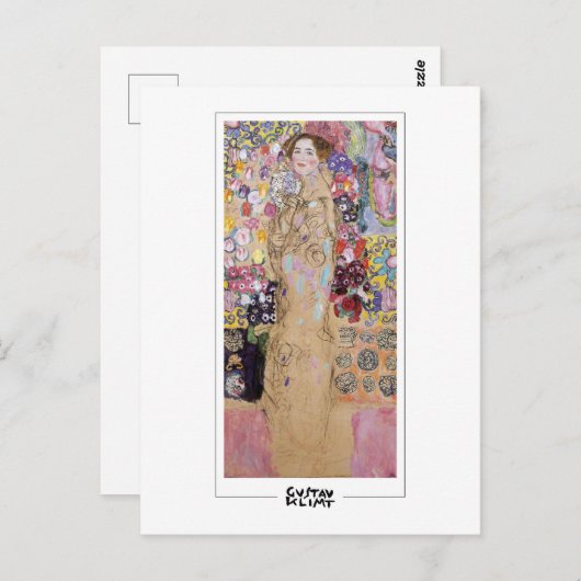Gustav Klimt #285 - Kunstmatig Briefkaart (Voorkant / Achterkant)