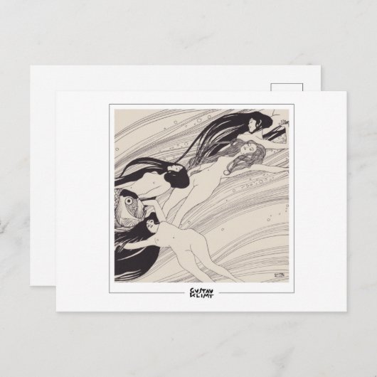 Gustav Klimt #341 - Carte postale Art (Devant / Derrière)