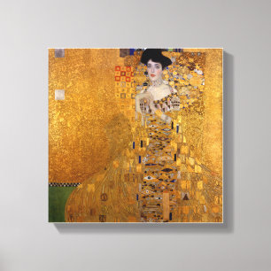 Gustav Klimt, Adele, Art nouveau, deco, goud, schi Canvas Afdruk
