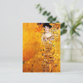 Gustav Klimt Adele Bloch-Bauer  Art Nouveau Briefkaart (Staand voorkant)