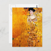 Gustav Klimt Adele Bloch-Bauer  Art Nouveau Briefkaart (Voorkant / Achterkant)