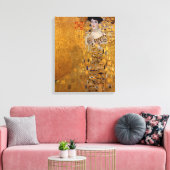 Gustav Klimt - Adele Bloch-Bauer I. Canvas Afdruk (Insitu (Woonkamer))