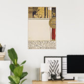 Gustav Klimt affiche d'exposition de la Sécession (Bureau à domicile)