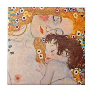 Gustav Klimt Ages of Woman Ceramic Tile Tegeltje