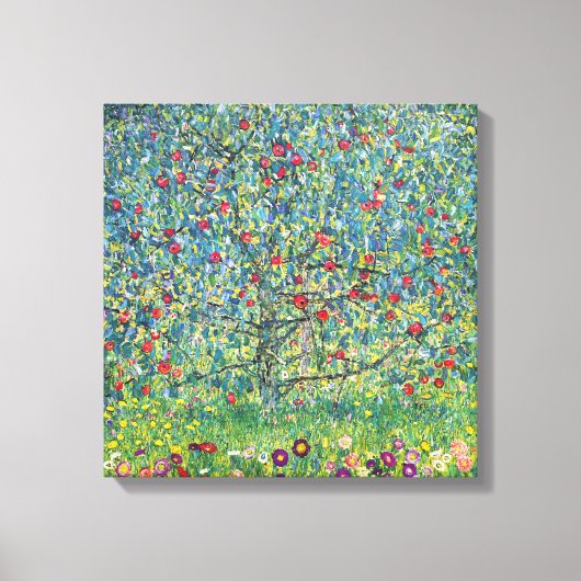 Gustav Klimt - Appelboom Canvas Afdruk (Voorkant)