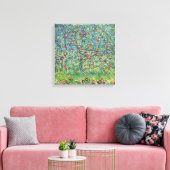 Gustav Klimt - Appelboom Canvas Afdruk (Insitu (Woonkamer))