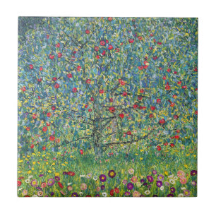 Gustav Klimt - Appelboom Tegeltje