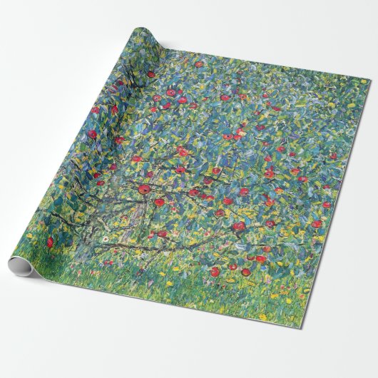 Gustav Klimt - Apple Tree Cadeaupapier (Uitgerold)