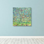 Gustav Klimt - Apple Tree Canvas Afdruk (Insitu (Houten vloer))