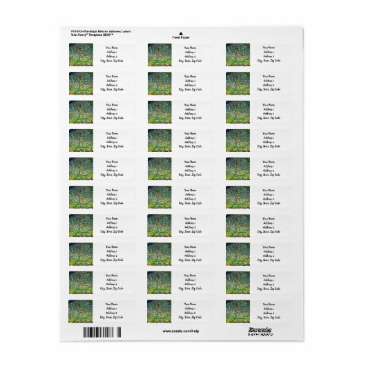 Gustav Klimt Apple Tree Etiket (Full Sheet)
