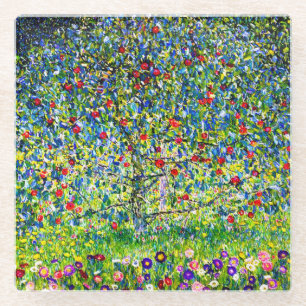 Gustav Klimt Apple Tree Glazen Onderzetter