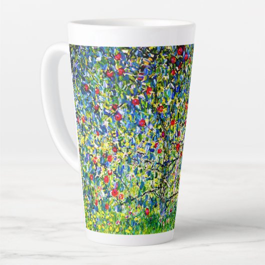 Gustav Klimt Apple Tree Latte Mok (Linkerhoek)