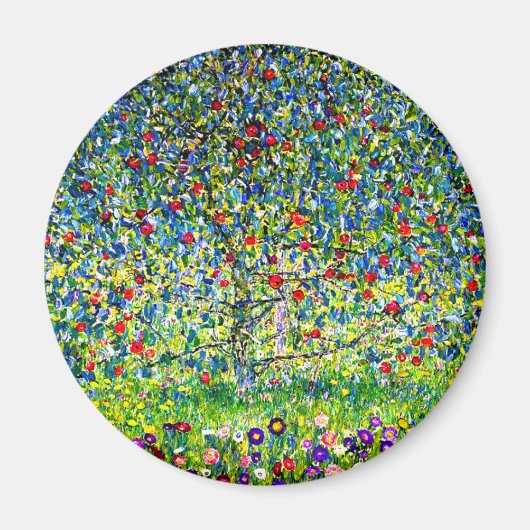 Gustav Klimt Apple Tree Magneet (Voorkant)