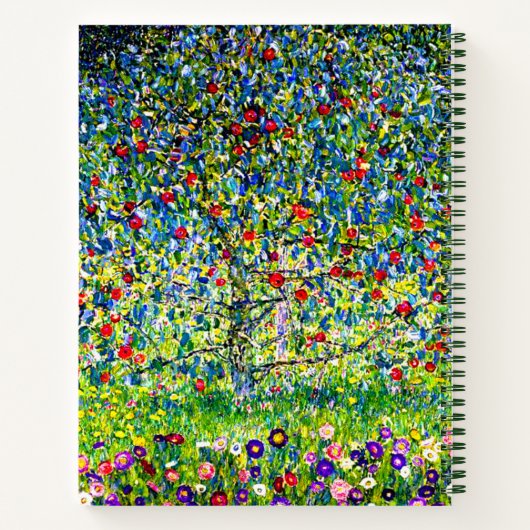 Gustav Klimt Apple Tree Notitieboek (Achterkant)