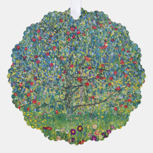 Gustav Klimt - Apple Tree Ornament Kaart