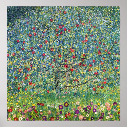 Gustav Klimt - Apple Tree Poster (Voorkant)