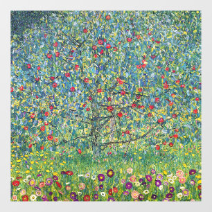 Gustav Klimt - Apple Tree Raamsticker