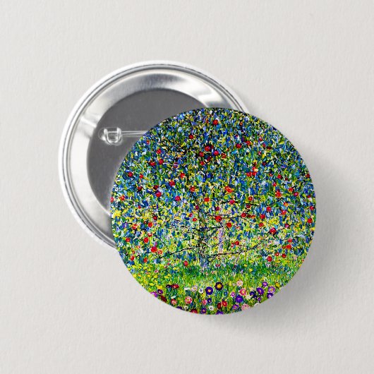 Gustav Klimt Apple Tree Ronde Button 5,7 Cm (Voorkant /achterkant)
