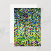 Gustav Klimt Apple Tree RSVP Kaartje (Voorkant / Achterkant)