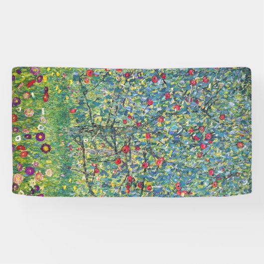 Gustav Klimt - Apple Tree Spandoek (Horizontaal)