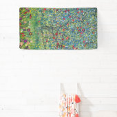 Gustav Klimt - Apple Tree Spandoek (Insitu)