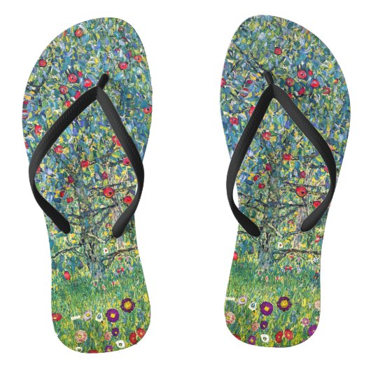 Gustav Klimt - Apple Tree Teenslippers (Voetbed)