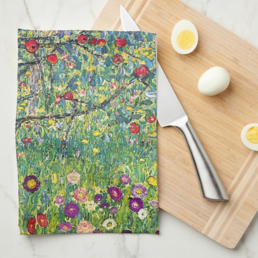 Gustav Klimt - Apple Tree Theedoek (Quarter Fold)
