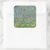 Gustav Klimt - Apple Tree Vierkante Sticker (Tas)