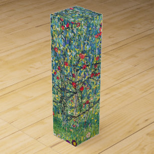 Gustav Klimt - Apple Tree Wijn Geschenkdoos