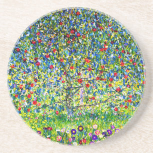 Gustav Klimt Apple Tree Zandsteen Onderzetter