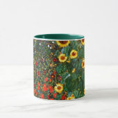 Gustav Klimt art - Boerderij tuin met zonnebloemen Mok (Midden)