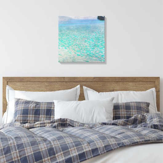 Gustav Klimt - Attersee Canvas Afdruk (Insitu (Slaapkamer))
