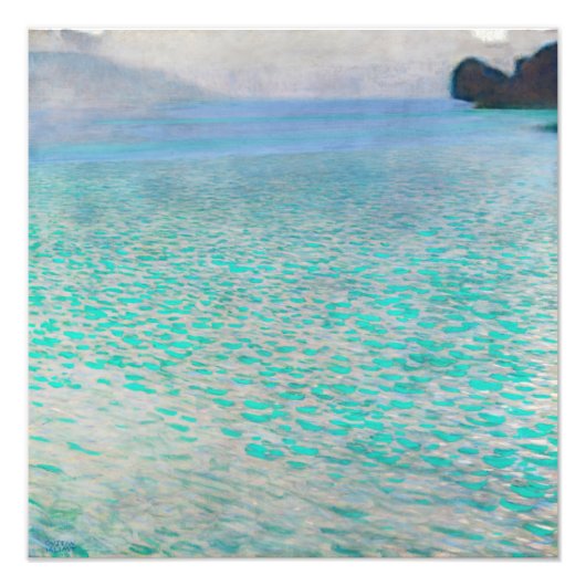 Gustav Klimt - Attersee Foto Afdruk (Voorkant)