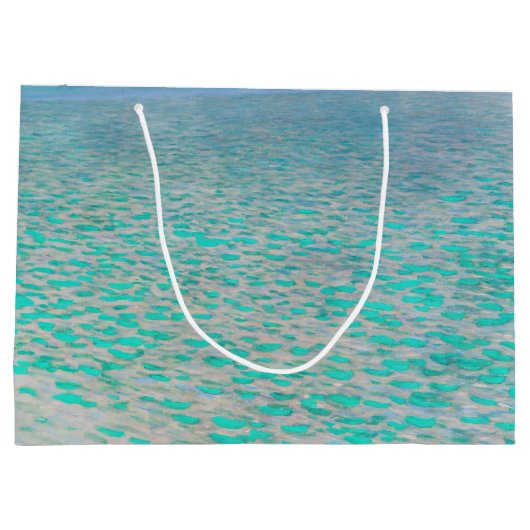 Gustav Klimt - Attersee Groot Cadeauzakje (Achterkant)