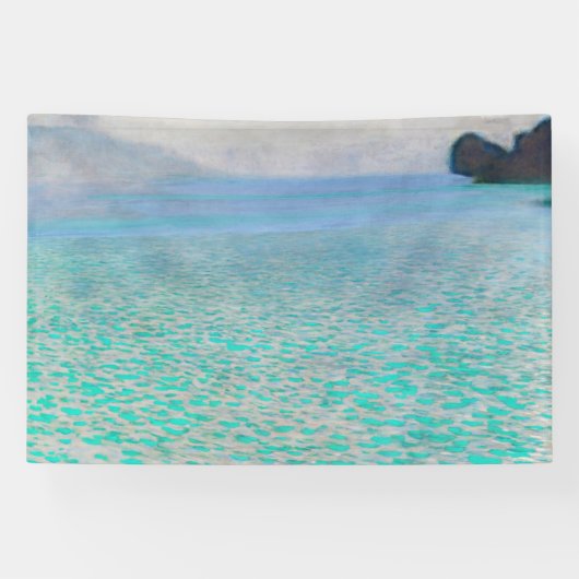 Gustav Klimt - Attersee Spandoek (Horizontaal)