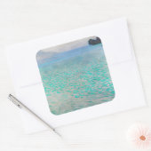 Gustav Klimt - Attersee Vierkante Sticker (Envelop)