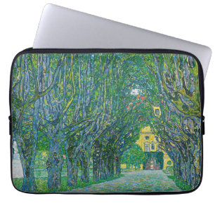 Gustav Klimt - Avenue in het Park Schloss Kammer Laptop Sleeve