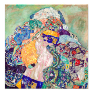 Gustav Klimt - Baby / Wieg Foto Afdruk