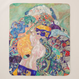 Gustav Klimt - Baby / Wieg Sherpa Deken