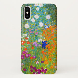 Gustav Klimt Bauerngarten Bloementuin Schilderkuns iPhone X Hoesje