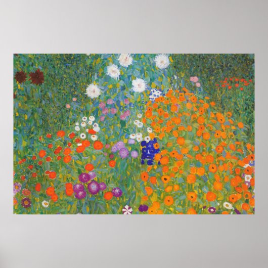 Gustav Klimt // Bauerngarten // Boerderij Garden Poster (Voorkant)