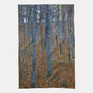 Gustav Klimt - Beech Grove I Theedoek