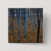Gustav Klimt - Beech Grove I Vierkante Button 5,1 Cm (Voorkant)