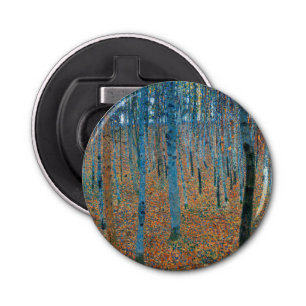 Gustav Klimt Beech Tree Grove Button Flesopener