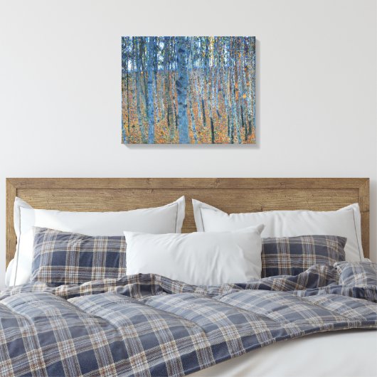 Gustav Klimt Beech Tree Grove Canvas Afdruk (Insitu (Slaapkamer))