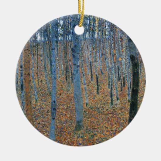Gustav Klimt Beech Tree Grove Keramisch Ornament (Voorkant)