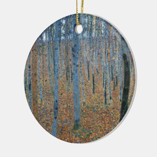 Gustav Klimt Beech Tree Grove Keramisch Ornament (Links)