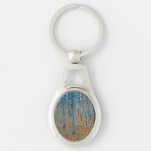 Gustav Klimt Beech Tree Grove Sleutelhanger (Voorkant)