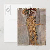 Gustav Klimt ~ Beethovenfries Briefkaart (Voorkant / Achterkant)