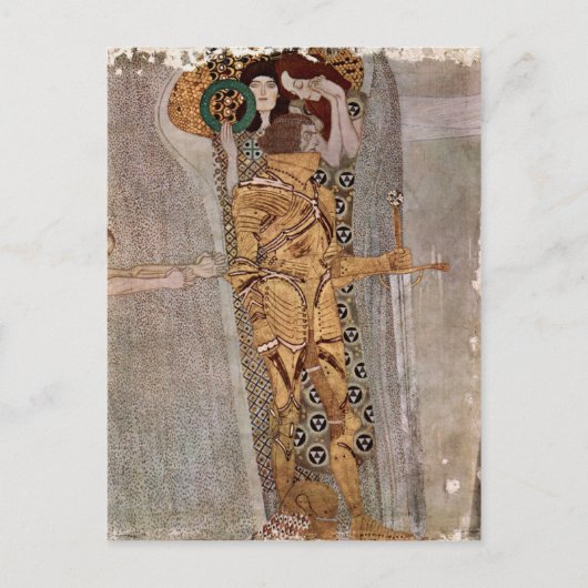 Gustav Klimt ~ Beethovenfries Briefkaart (Voorkant)